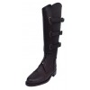 Zipper Field Polo Player Boots Buckle Straps