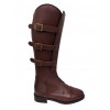 Zipper Field Polo Player Boots Buckle Straps