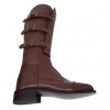 Zipper Field Polo Player Boots Buckle Straps