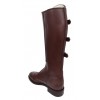 Zipper Field Polo Player Boots Buckle Straps