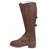 Zipper Field Polo Player Boots Buckle Straps