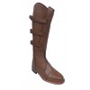 Zipper Field Polo Player Boots Buckle Straps