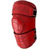 3-Strap Velcro Polo Knee Guards - Red