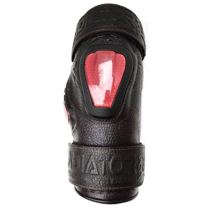 Aegis Model Polo Knee Guards 2-Strap - Red