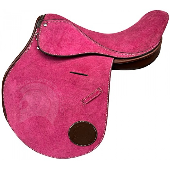 Polo Saddle Suede Pink Full Contact