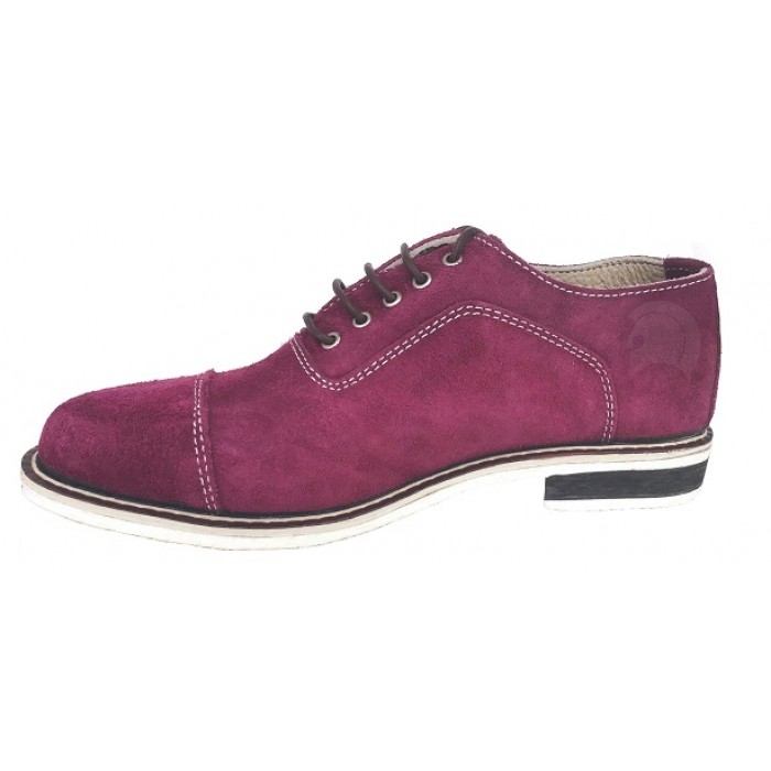 magenta suede shoes