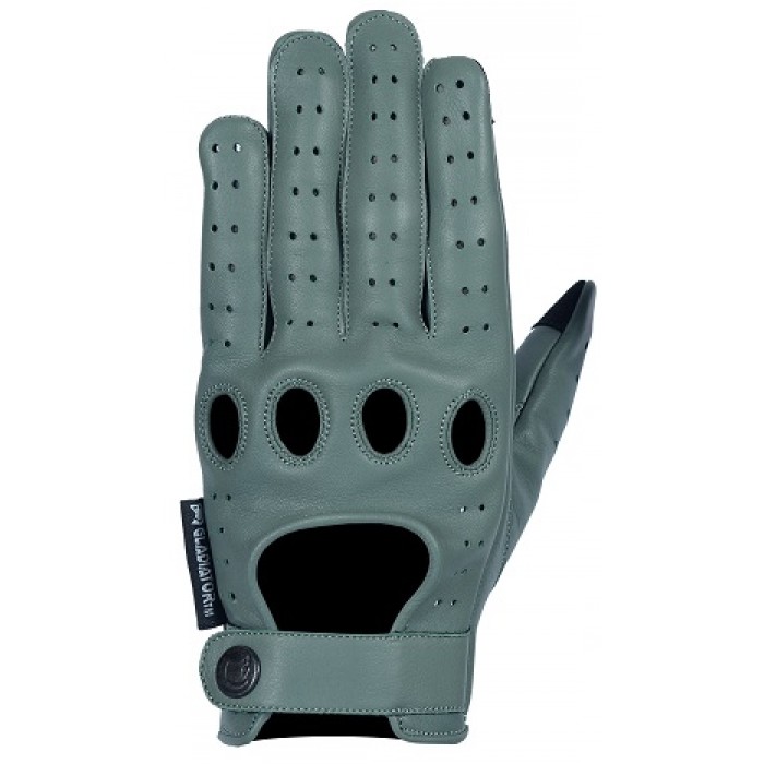Designer Reverse Stitched Driving Gloves - Gray