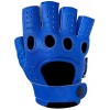 Designer Driving Gloves Fingerless - Blue