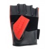 Designer Driving Gloves Fingerless - Red