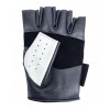 Designer Driving Gloves Fingerless - White