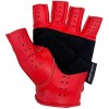 Designer Driving Gloves Fingerless - Red