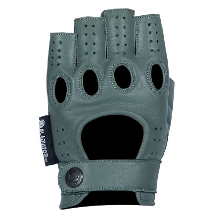 Designer Driving Gloves Fingerless - Gray