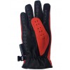 Designer Driving Gloves Velcro - Red Black