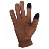 Touchscreen Zipper Driving Motorcycle Gloves Brown