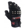 Motorcycle Gloves Fingerless Stainless Steel Studs