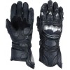 Gauntlet Leather Motorcycle Racing Gloves Carbon Fiber Knuckles