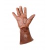 Gauntlet Motorcycle Gloves - Brown