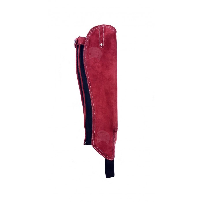 Half Chaps Red Suede