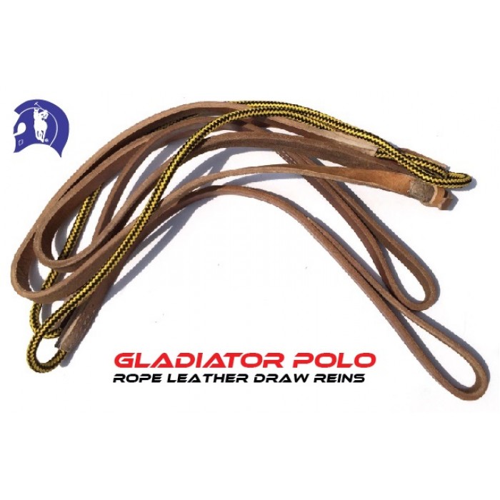 Polo Rope Leather Draw Reins
