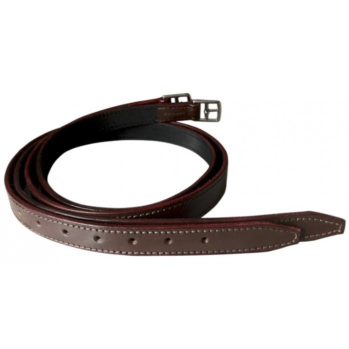 Nylon Backed Polo Red Buffalo Stirrup Leathers